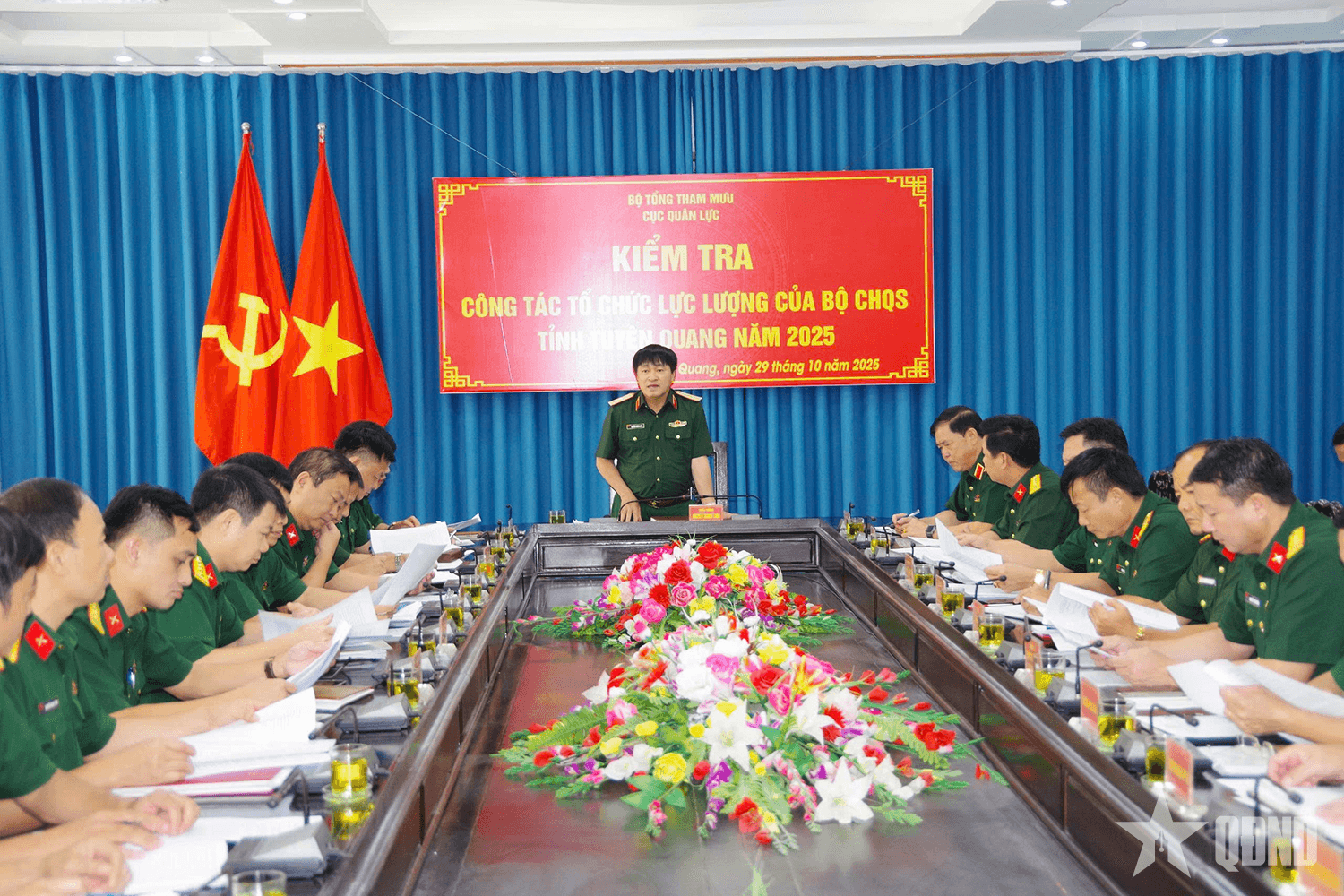 Cục Quân lực kiểm tra công tác tổ chức lực lượng tại Bộ CHQS tỉnh Tuyên Quang