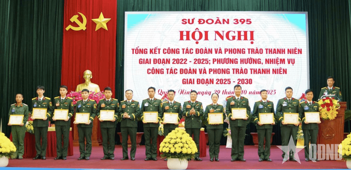 Sư đoàn 395 tổng kết công tác Đoàn và phong trào thanh niên giai đoạn 2022 - 2025