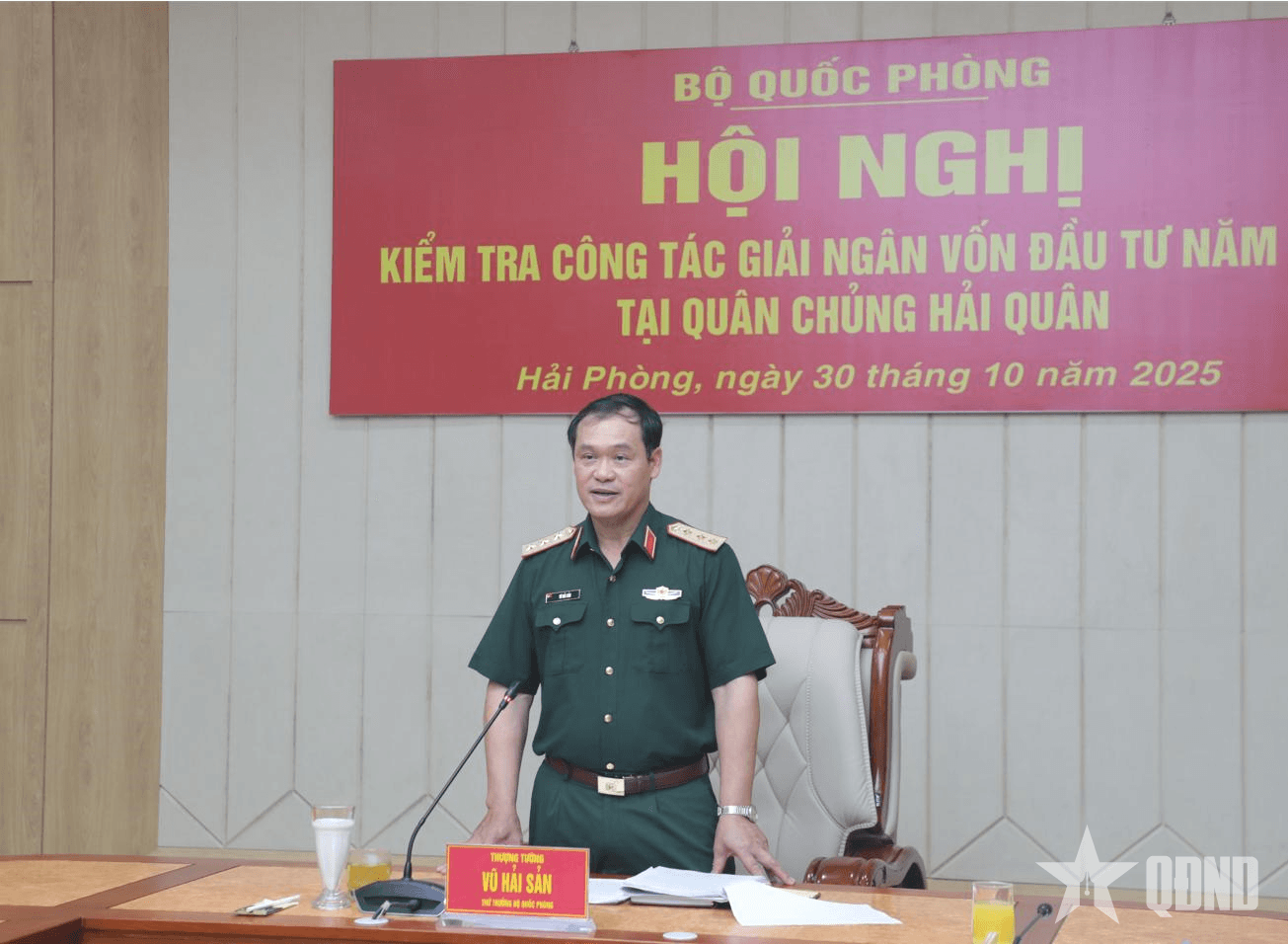 Bộ Quốc phòng kiểm tra công tác giải ngân vốn đầu tư tại Quân chủng Hải quân
