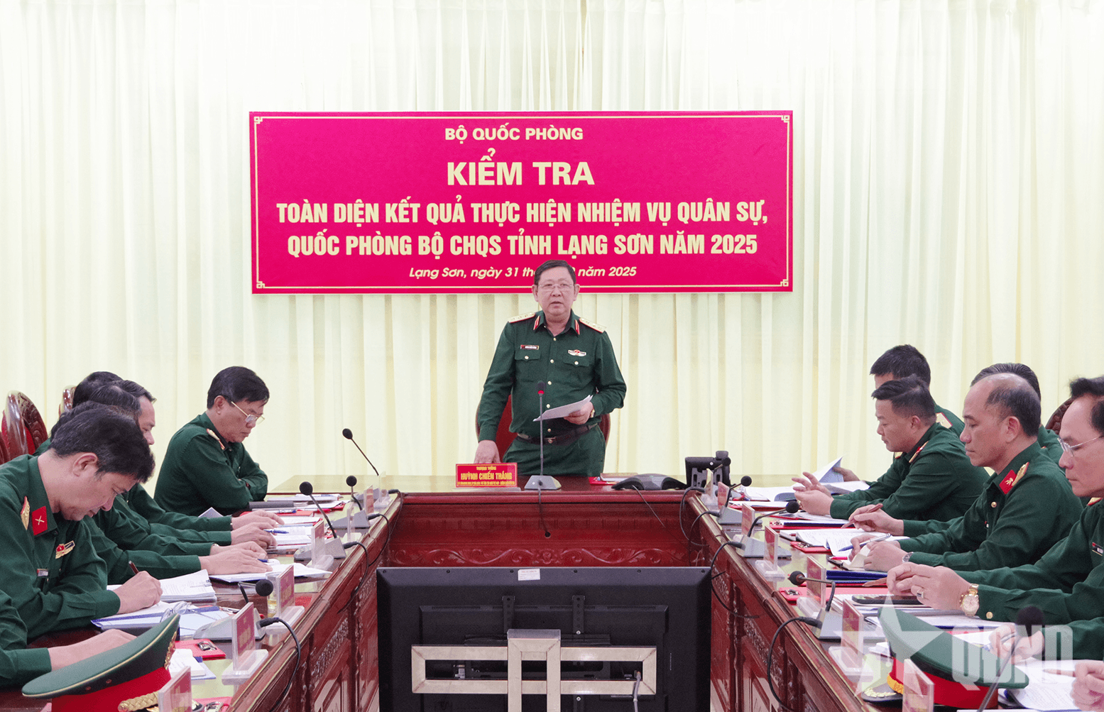 Bộ Quốc phòng kiểm tra toàn diện công tác quân sự, quốc phòng tại Bộ CHQS tỉnh Lạng Sơn