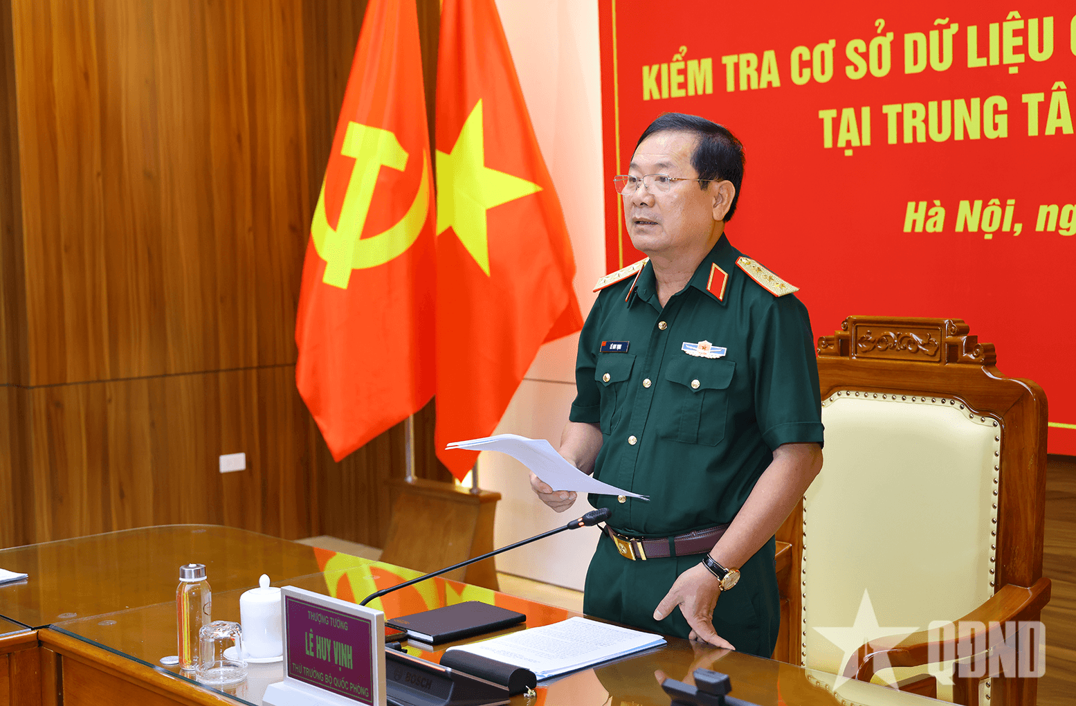 Thượng tướng Lê Huy Vịnh: Đẩy mạnh chuẩn hóa, hoàn thiện các cơ sở dữ liệu trong Bộ Quốc phòng