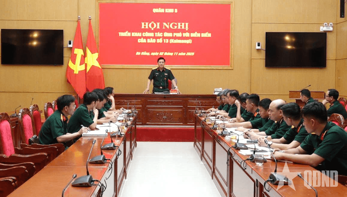 Quân khu 5 triển khai công tác phòng, chống bão số 13