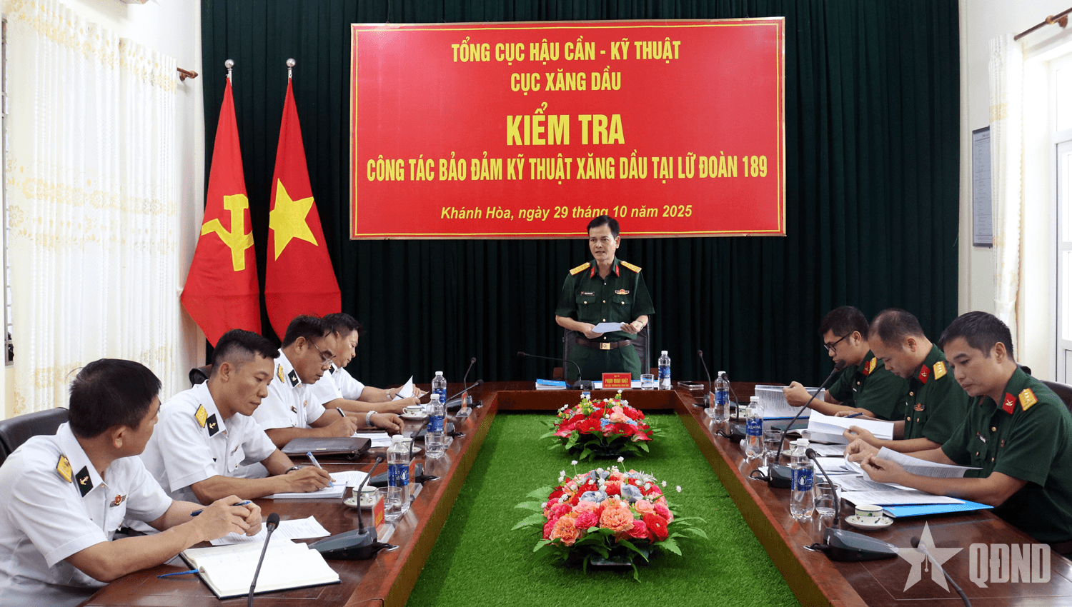 Kiểm tra công tác bảo đảm kỹ thuật xăng dầu tại một số đơn vị khối quân chủng
