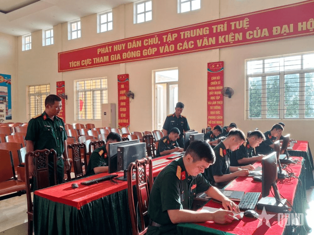 Trung đoàn 2 (Sư đoàn 395) đẩy mạnh chuyển đổi số, ứng dụng khoa học, công nghệ, đổi mới sáng tạo trong thực hiện nhiệm vụ
