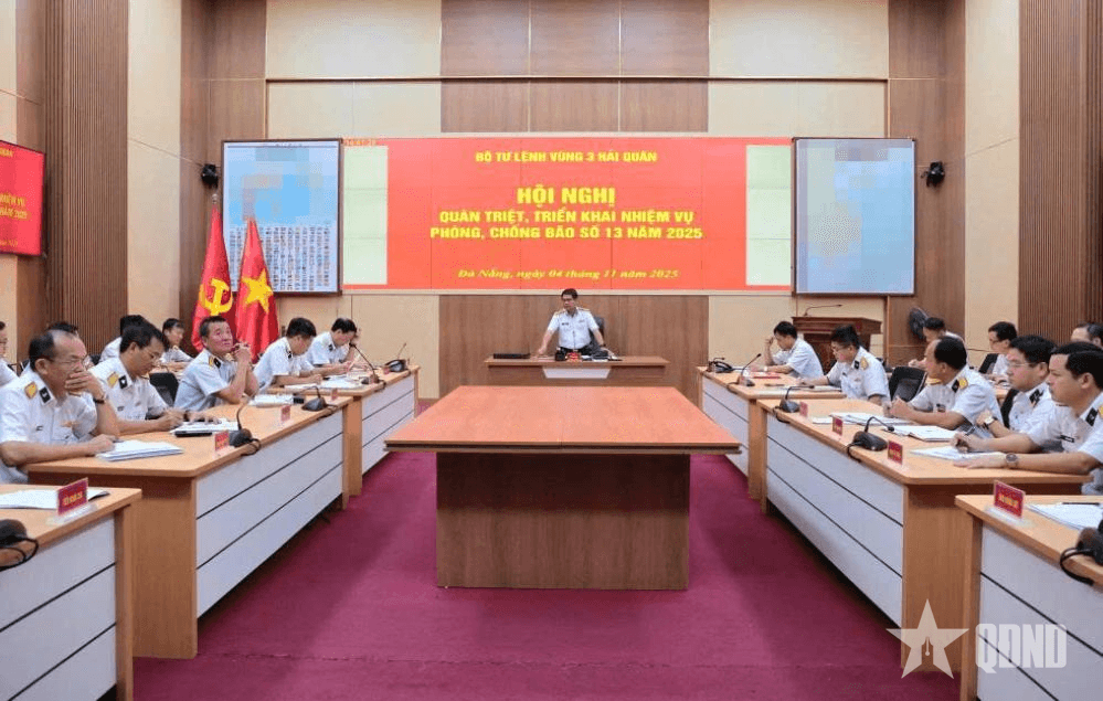 Vùng 3 Hải quân quán triệt, triển khai nhiệm vụ phòng, chống bão Kalmaegi