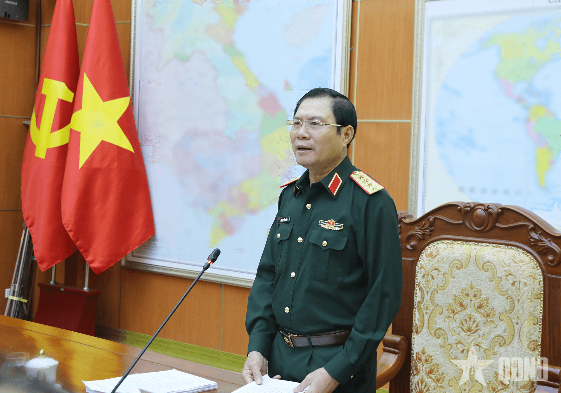 Đại tướng Nguyễn Tân Cương thông qua kết quả biên soạn cuốn từ điển nghệ thuật quân sự