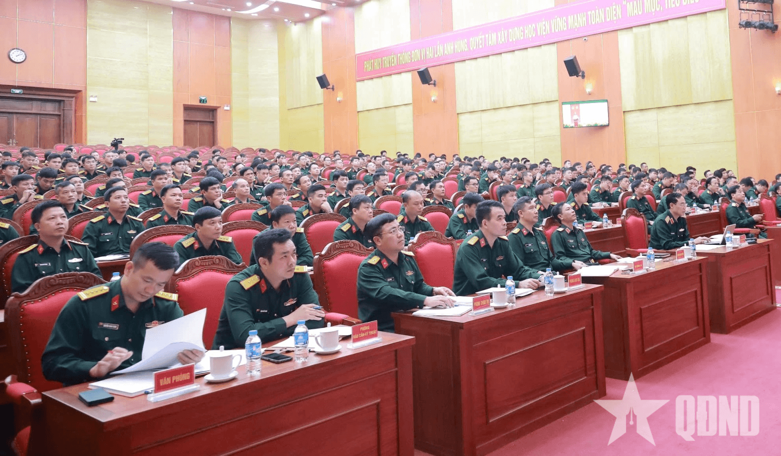 Học viện Hậu cần tổ chức Hội nghị rút kinh nghiệm diễn tập H­-25C