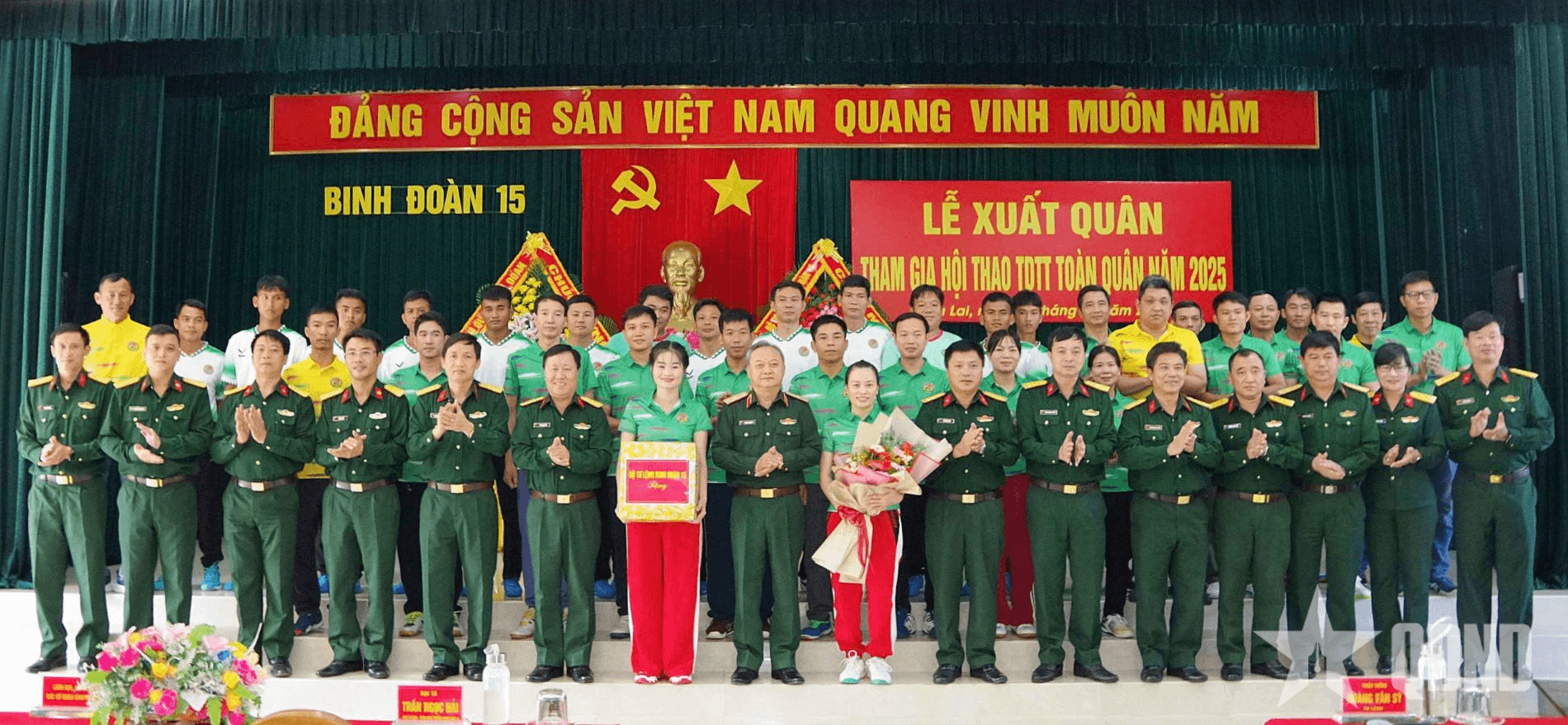 Binh đoàn 15 tổ chức Lễ xuất quân tham gia Hội thao thể dục thể thao toàn quân năm 2025