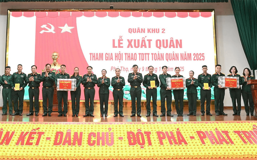 Quân khu 2 xuất quân tham gia Hội thao Thể dục thể thao toàn quân năm 2025