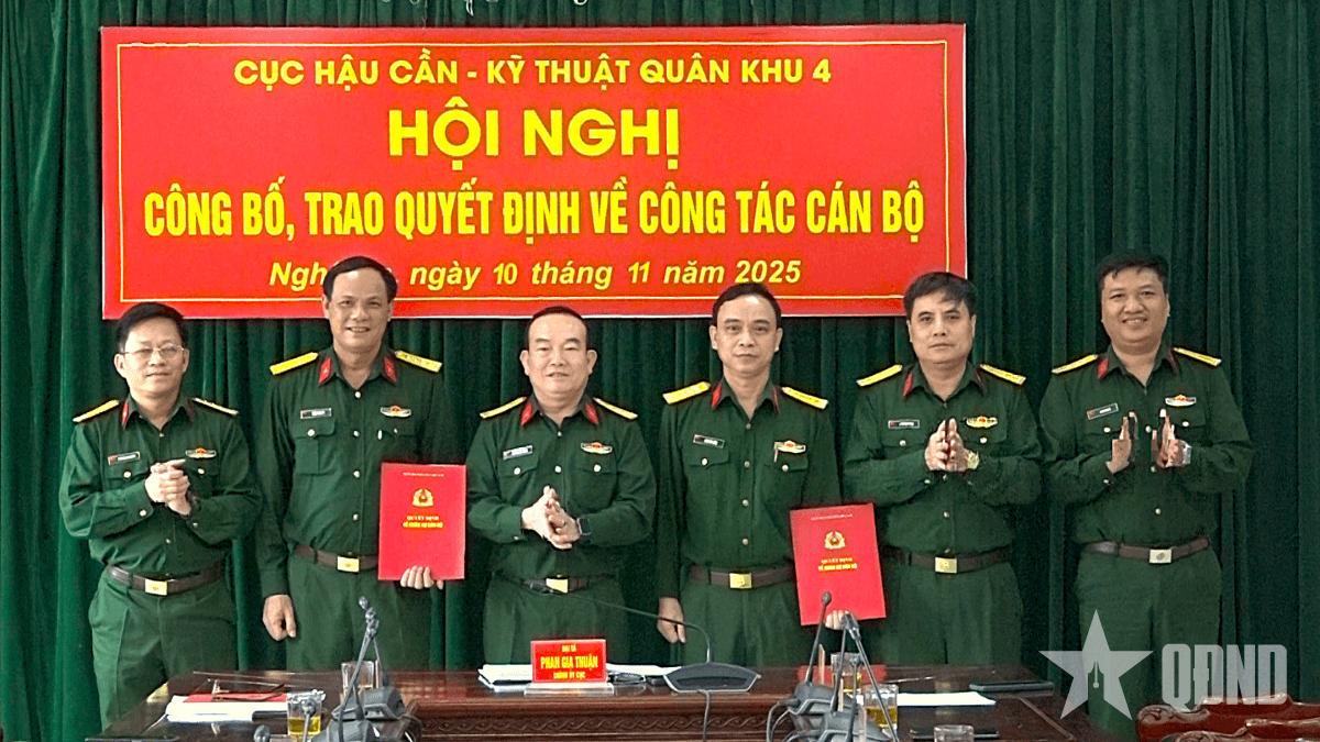 Bổ nhiệm Phó chính ủy Đoàn Kinh tế - Quốc phòng 92 và Phó chủ nhiệm Chính trị Trường Quân sự Quân khu 4