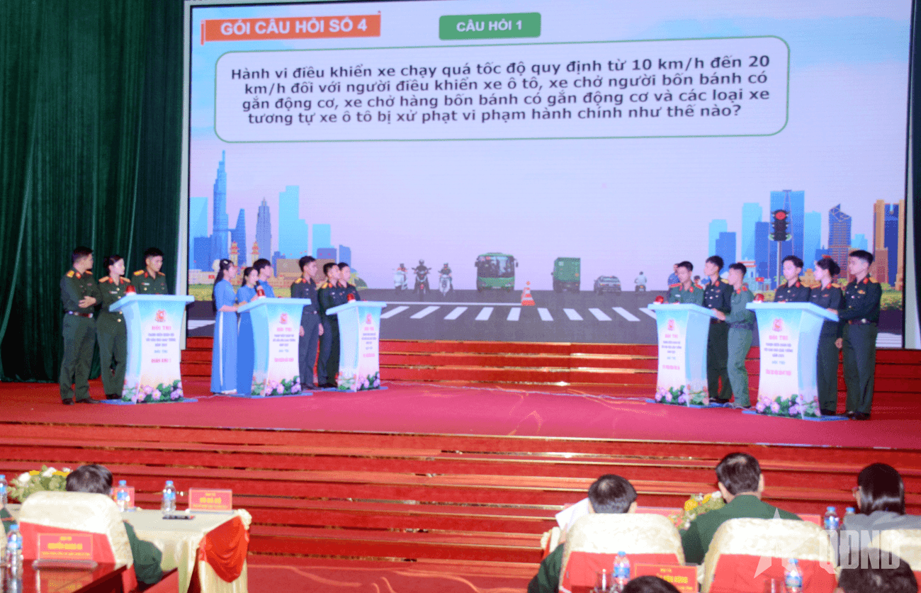 Tổ chức Hội thi "Thanh niên Quân đội với văn hóa giao thông" năm 2025