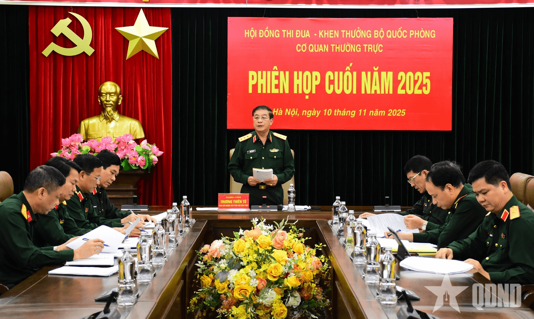 Cơ quan Thường trực Hội đồng Thi đua - Khen thưởng Bộ Quốc phòng họp phiên cuối năm 2025