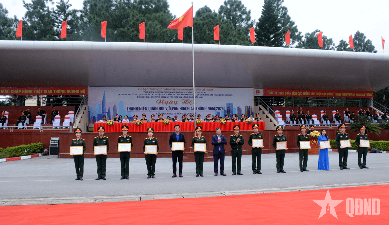Sôi nổi Ngày hội “Thanh niên Quân đội với văn hóa giao thông” khu vực phía Bắc năm 2025