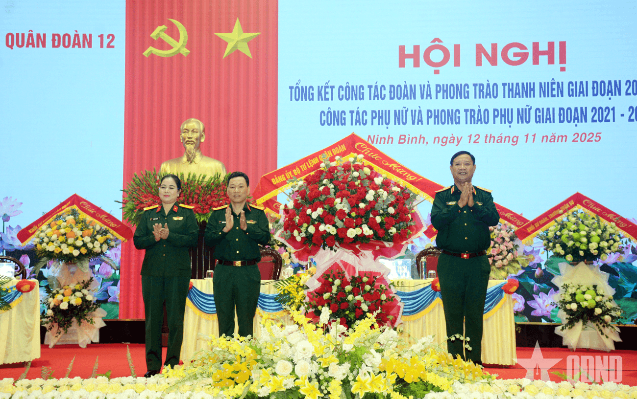 Quân đoàn 12 tổ chức hội nghị tổng kết công tác đoàn và công tác phụ nữ