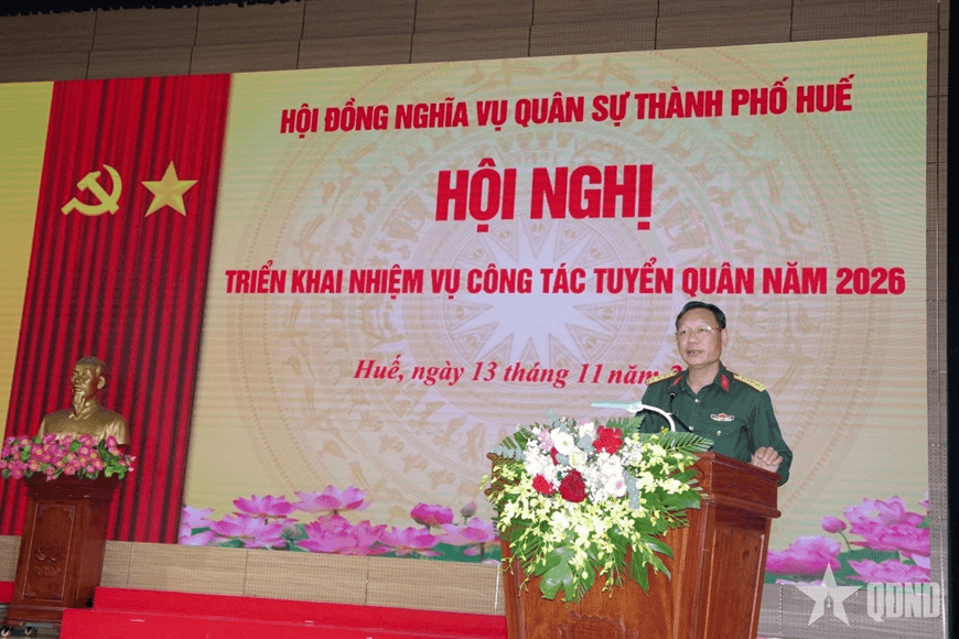 Thành phố Huế triển khai nhiệm vụ công tác tuyển quân năm 2026