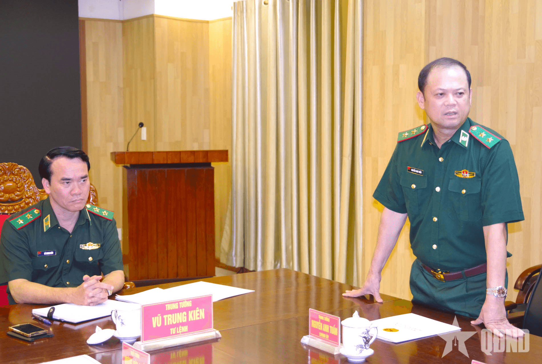 Bộ tư lệnh Bộ đội Biên phòng thăm, làm việc tại Cơ quan Thường trực Bộ đội Biên phòng phía Nam