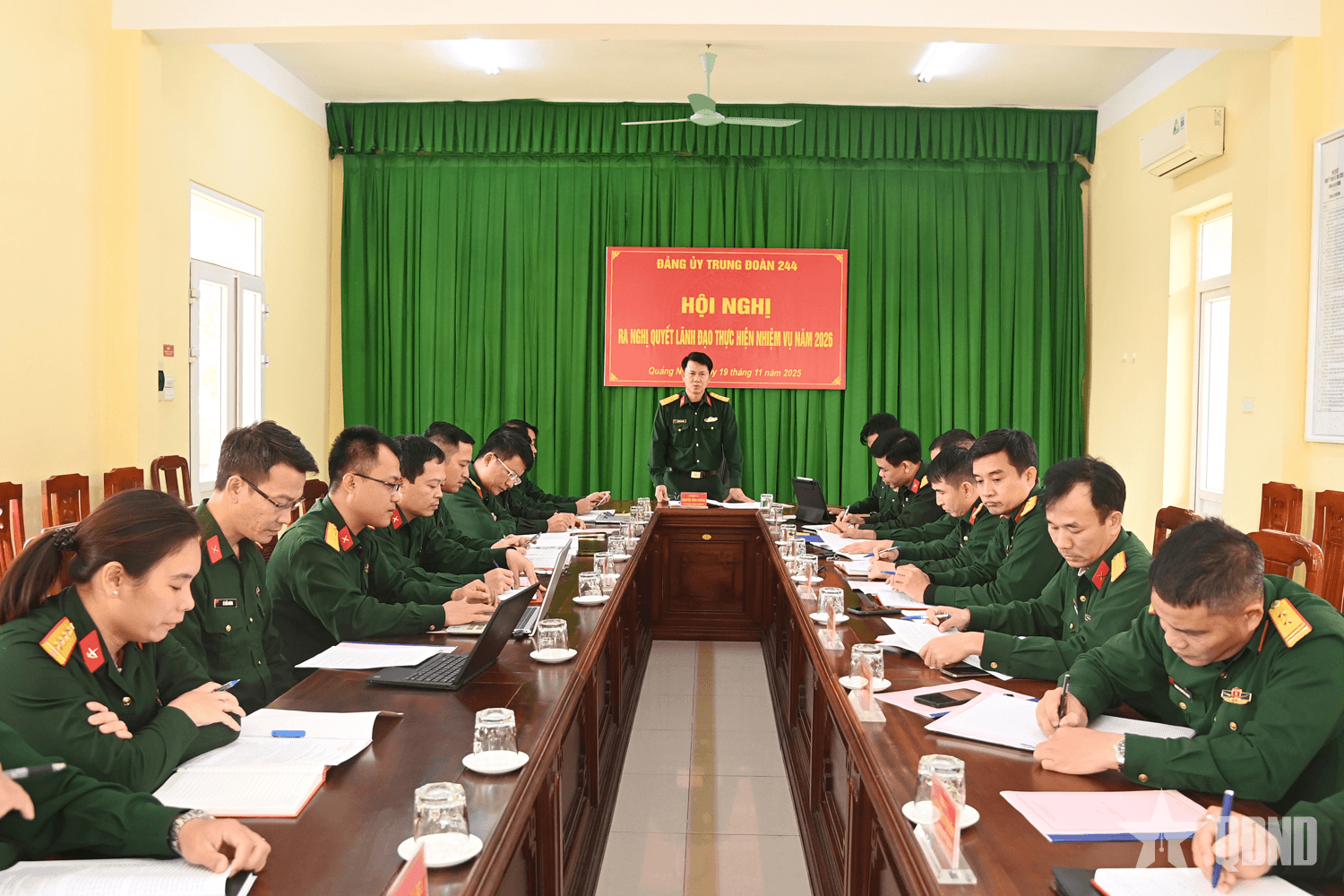 Đảng ủy Trung đoàn 244: Ra Nghị quyết lãnh đạo thực hiện nhiệm vụ năm 2026