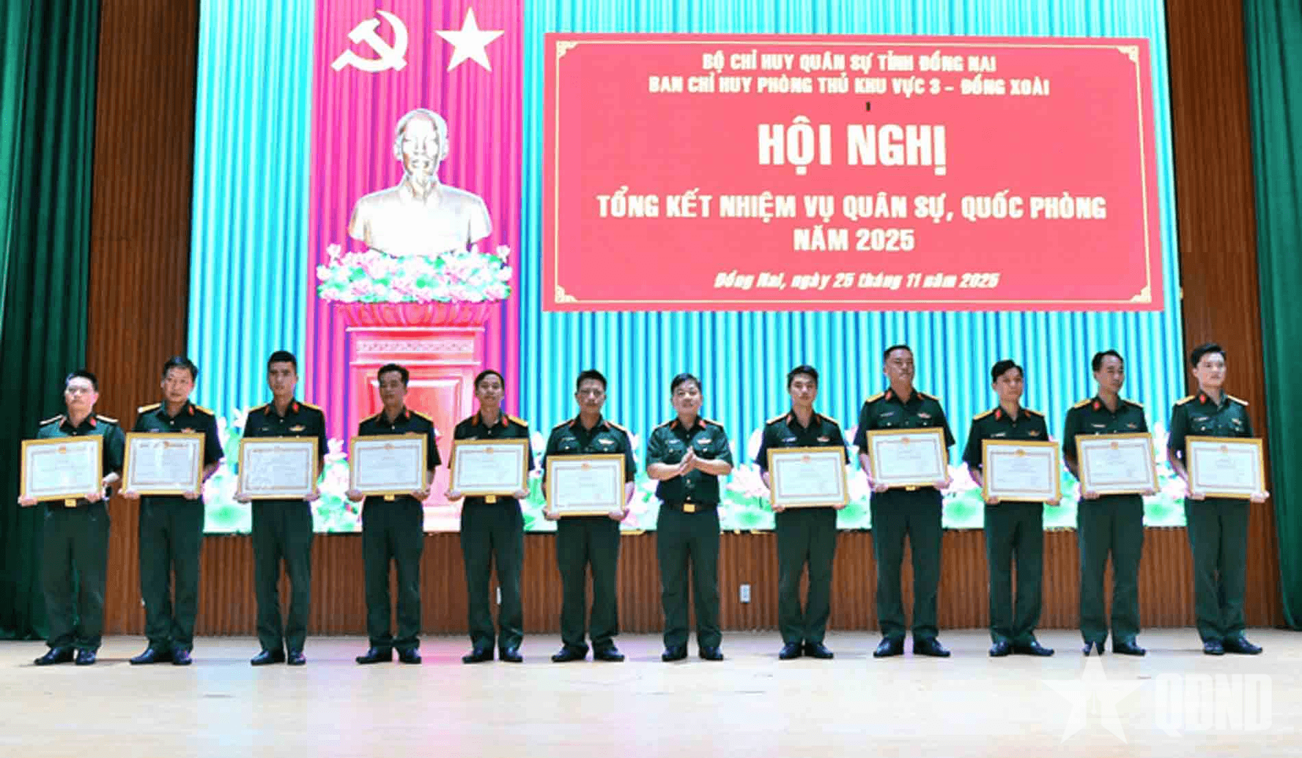 Ban chỉ huy Phòng thủ khu vực 3 - Đồng Xoài tổng kết nhiệm vụ quân sự, quốc phòng năm 2025