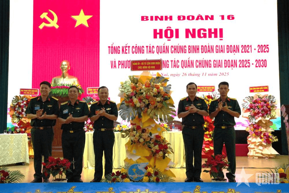 Binh đoàn 16: Tổng kết công tác quần chúng, giai đoạn 2021 - 2025