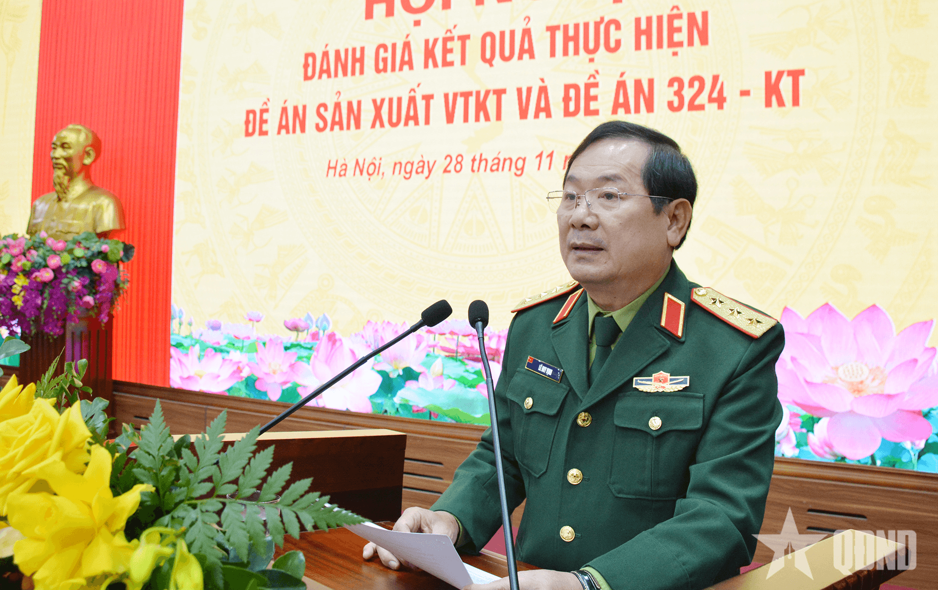 Thượng tướng Lê Huy Vịnh: Chú trọng nghiên cứu, sản xuất vật tư kỹ thuật đáp ứng yêu cầu, nhiệm vụ