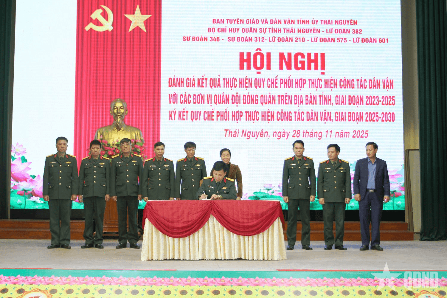 Ký kết quy chế phối hợp thực hiện công tác dân vận trên địa bàn tỉnh Thái Nguyên
