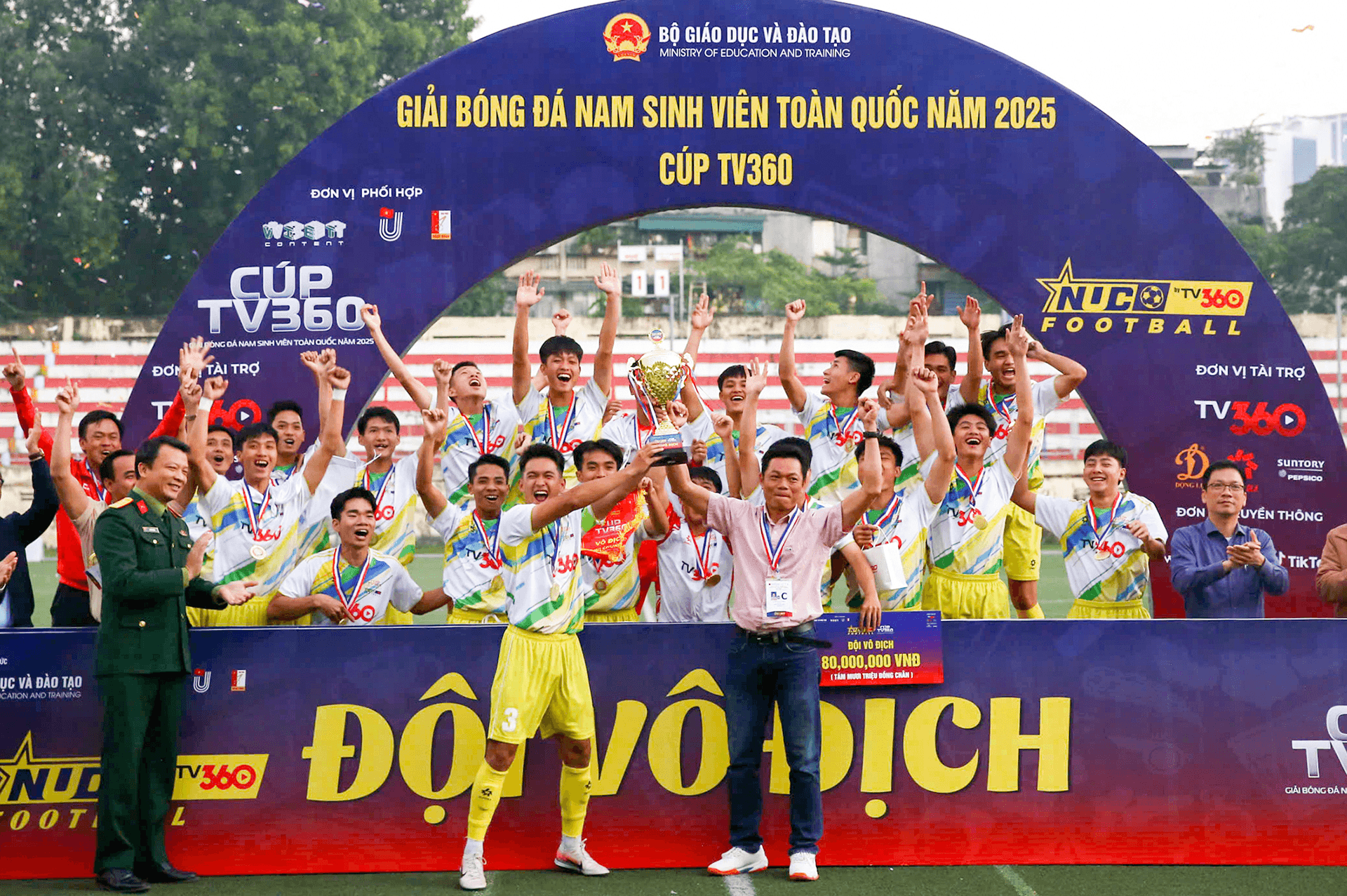 Đại học Huế vô địch giải bóng đá nam sinh viên toàn quốc 2025