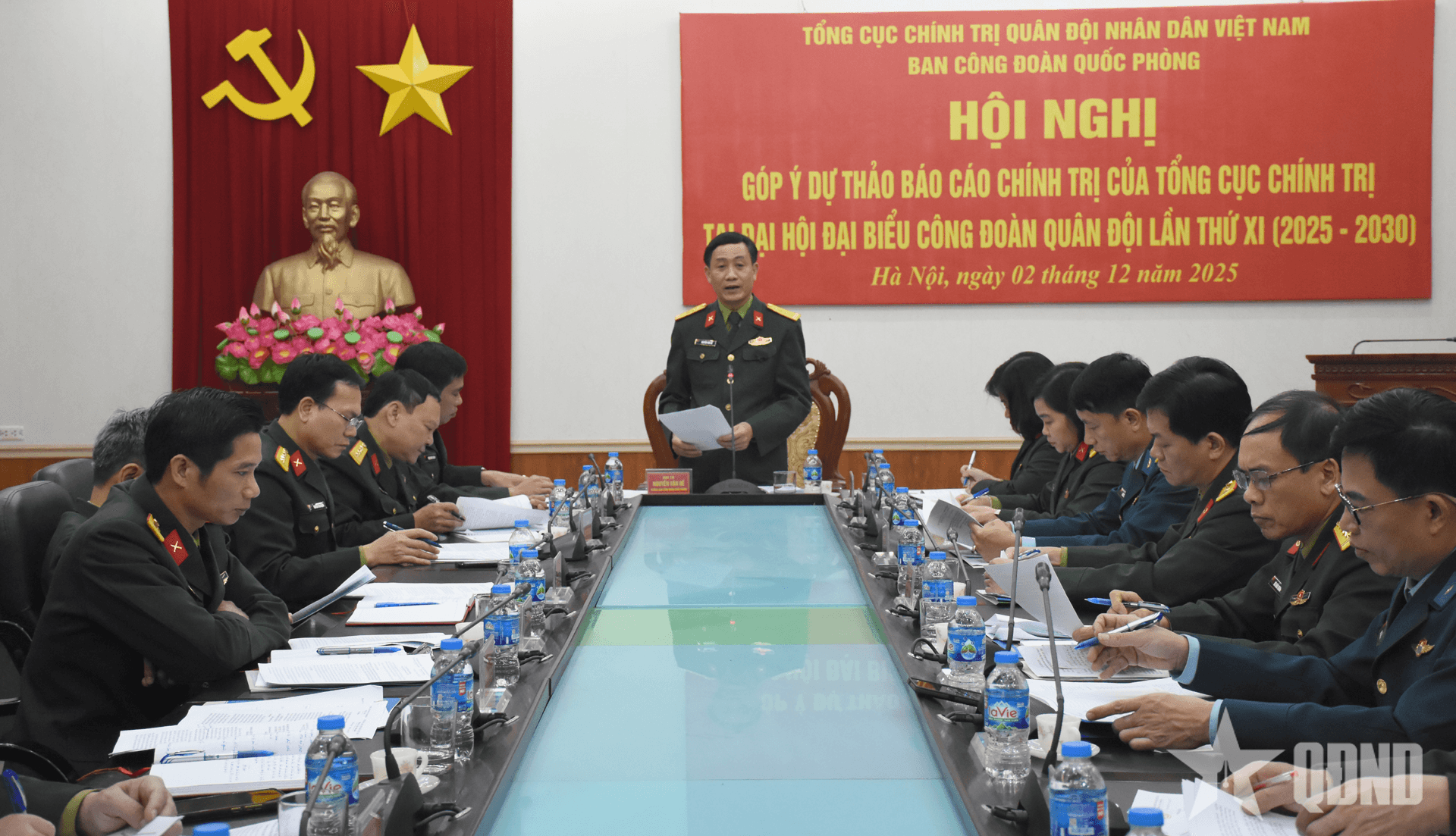 Hội nghị cho ý kiến dự thảo Báo cáo chính trị tại Đại hội đại biểu Công đoàn Quân đội lần thứ XI
