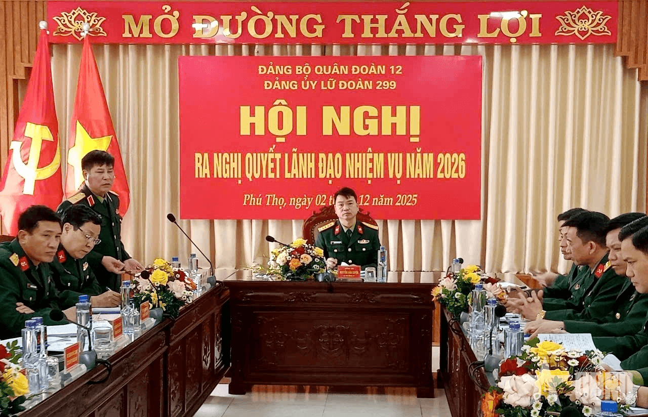 Đảng ủy Lữ đoàn 299 tập trung lãnh đạo hoàn thành tốt các mặt công tác