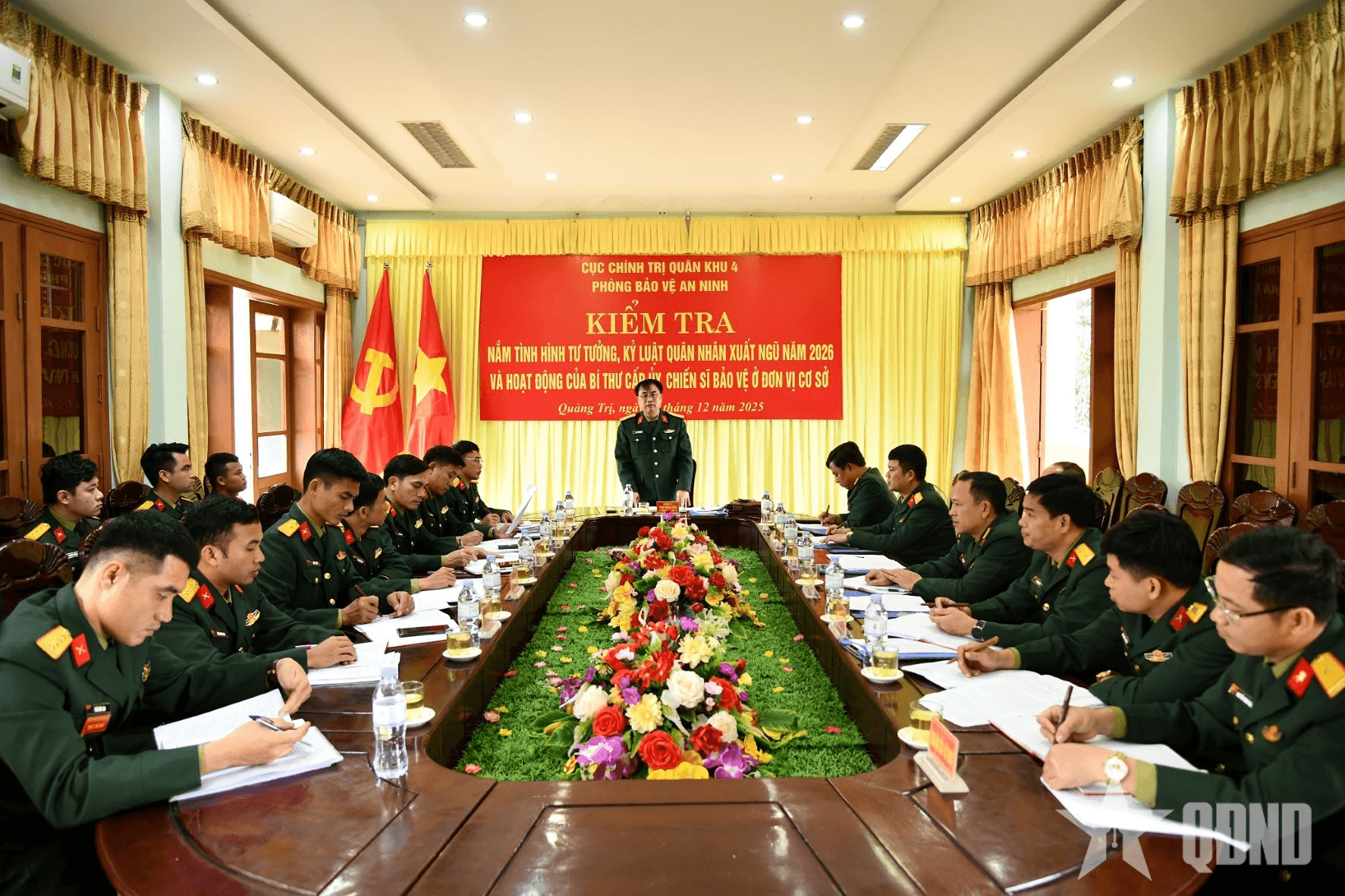 Quân khu 4 kiểm tra nắm tình hình tư tưởng, kỷ luật quân nhân xuất ngũ năm 2026