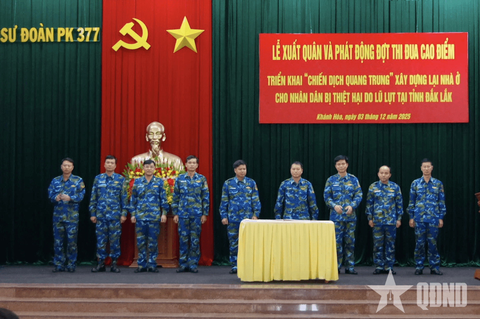 Sư đoàn 377 xuất quân triển khai “Chiến dịch Quang Trung”
