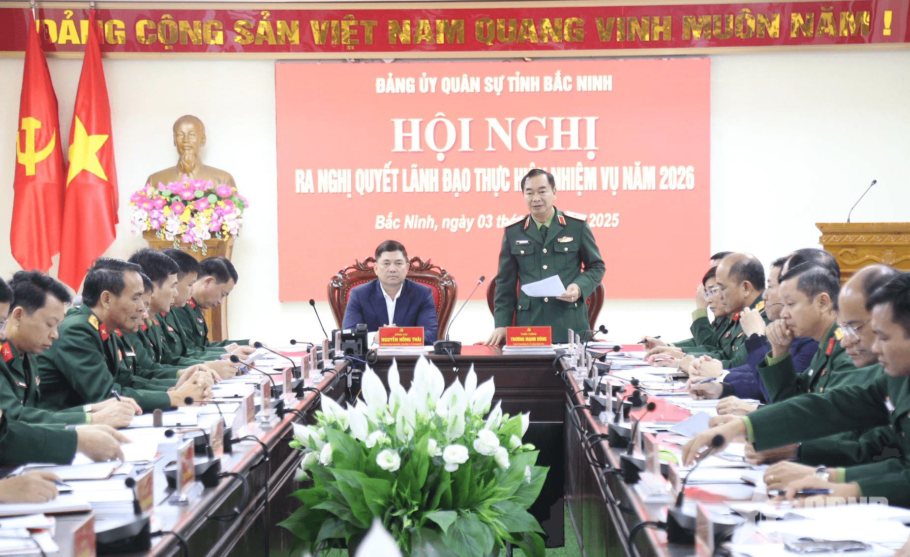 Đảng ủy Quân sự tỉnh Bắc Ninh ra Nghị quyết lãnh đạo thực hiện nhiệm vụ năm 2026