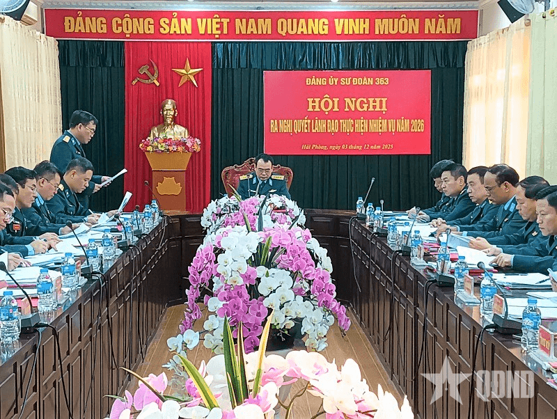 Đảng ủy Sư đoàn 363 lãnh đạo quyết tâm thực hiện hai khâu đột phá