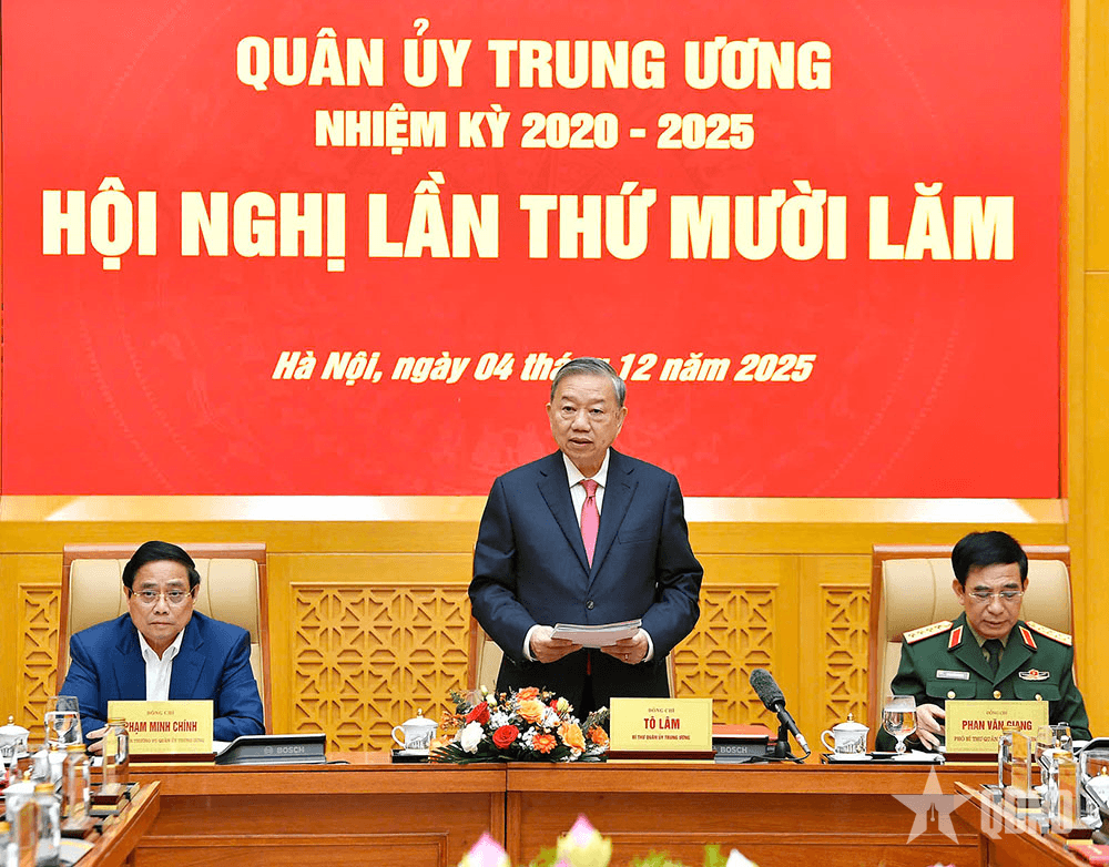 Tổng Bí thư Tô Lâm, Bí thư Quân ủy Trung ương chủ trì Hội nghị Quân ủy Trung ương lần thứ 15