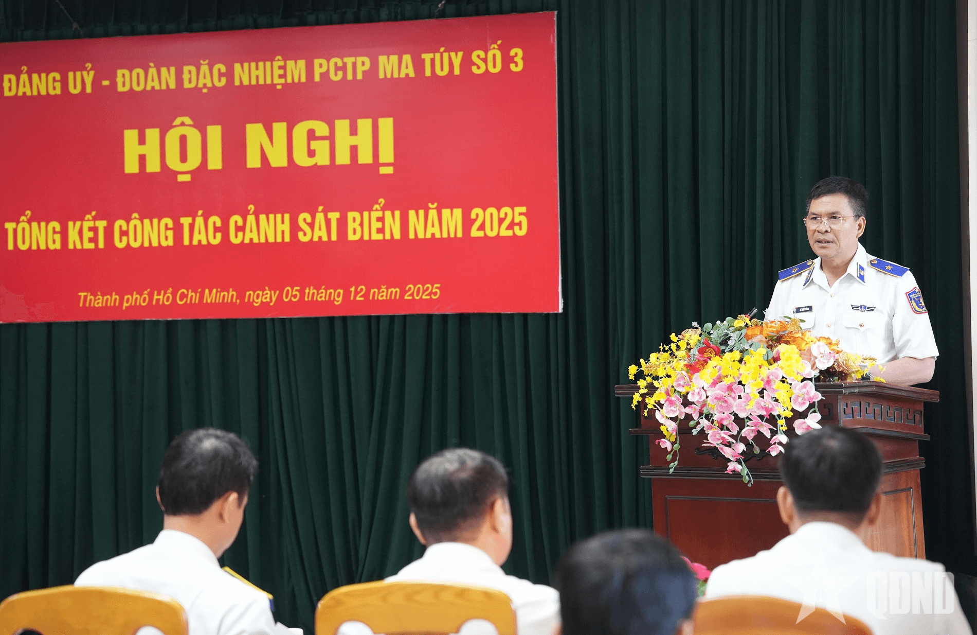Tư lệnh Cảnh sát biển Việt Nam làm việc với Đoàn đặc nhiệm phòng, chống tội phạm ma túy số 3