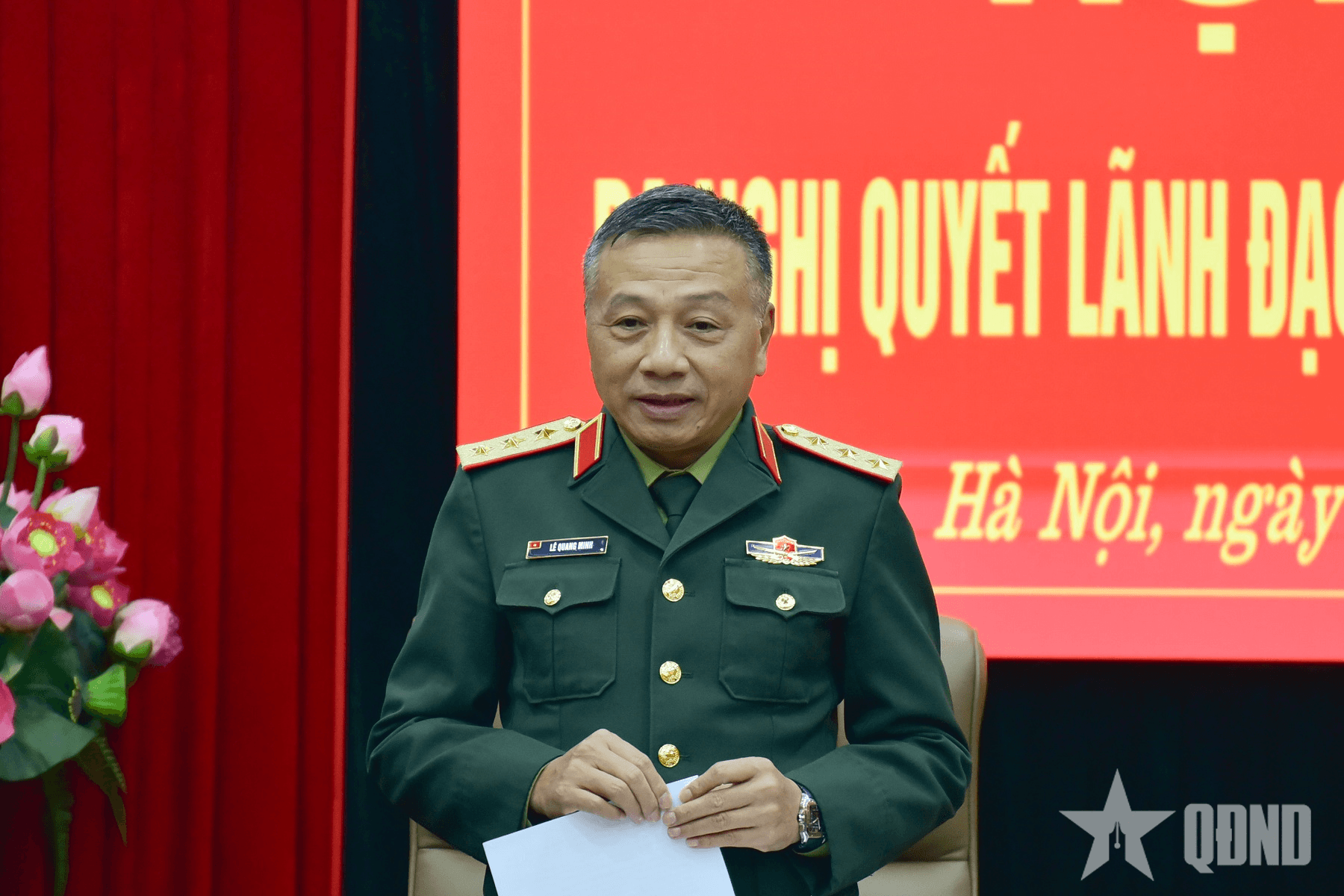 Thượng tướng Lê Quang Minh chủ trì hội nghị Đảng ủy Cơ quan Tổng cục Chính trị