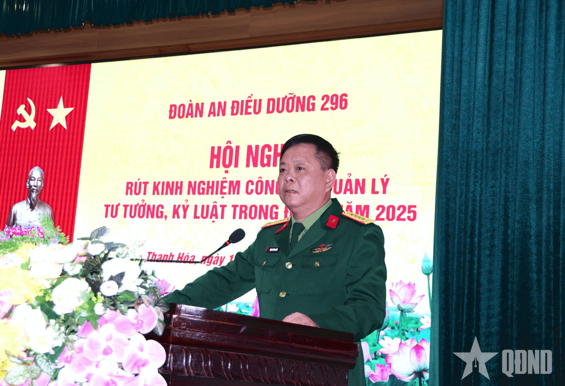 Đoàn An điều dưỡng 296 rút kinh nghiệm công tác quản lý tư tưởng, kỷ luật