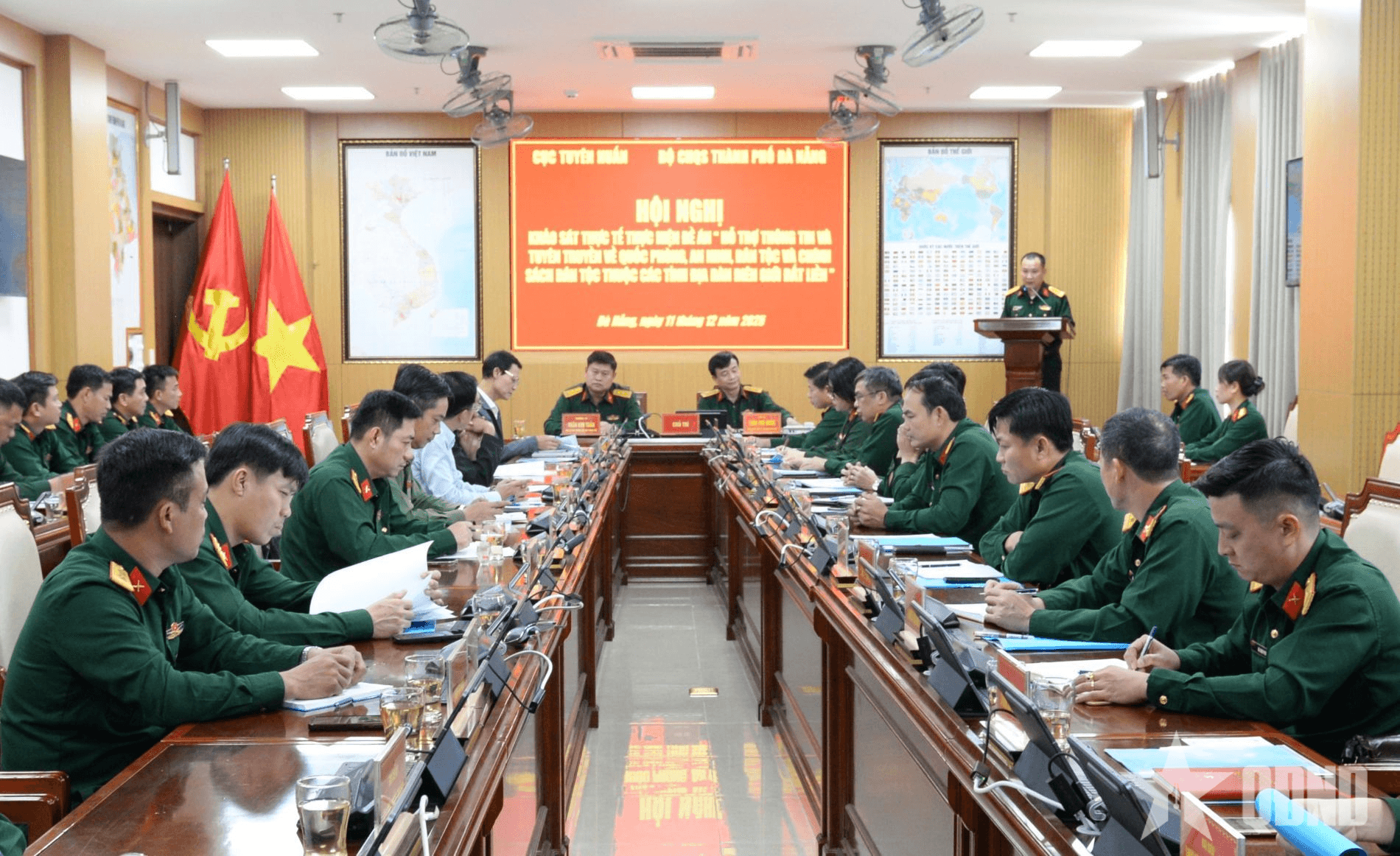 Cục Tuyên huấn khảo sát thực hiện Đề án 1219 tại Bộ CHQS TP Đà Nẵng