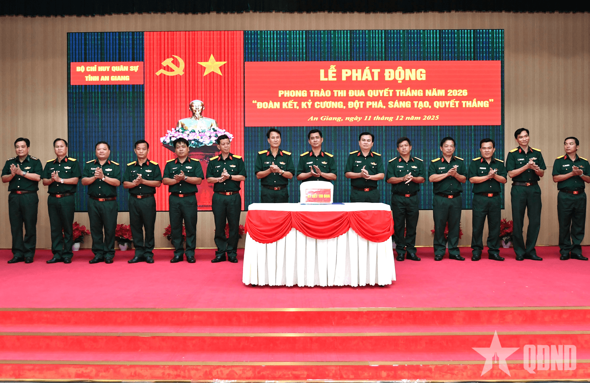 Bộ CHQS tỉnh An Giang: Đoàn kết, kỷ cương, đột phá, sáng tạo, quyết thắng