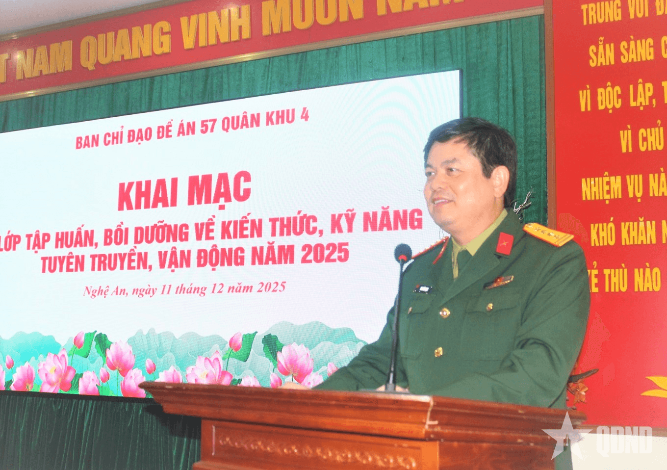 Quân khu 4: Tập huấn kiến thức, kỹ năng tuyên truyền, vận động đồng bào dân tộc thiểu số