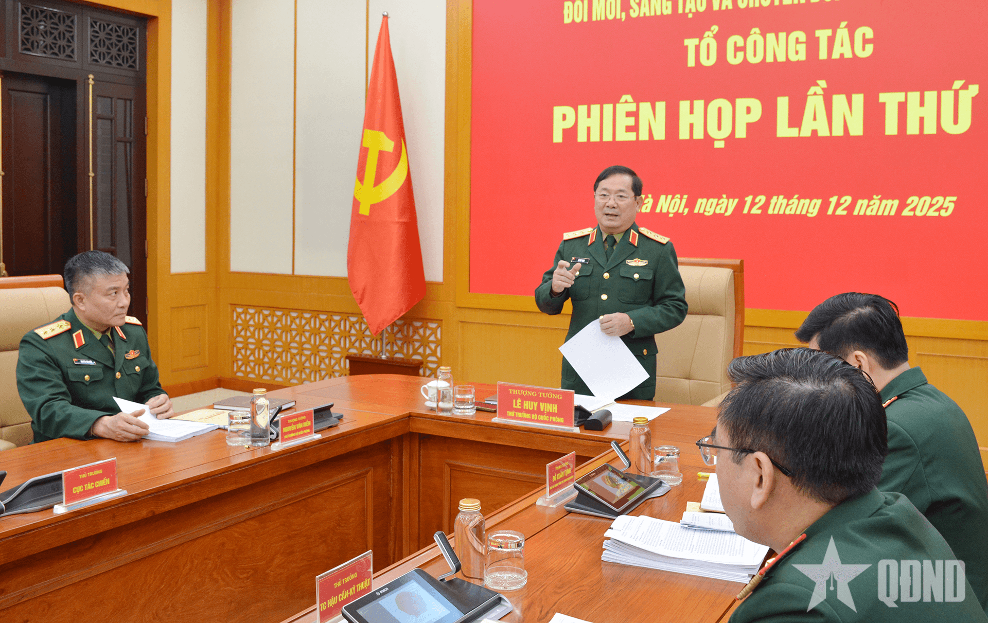 Thượng tướng Lê Huy Vịnh chủ trì họp Tổ công tác 3488