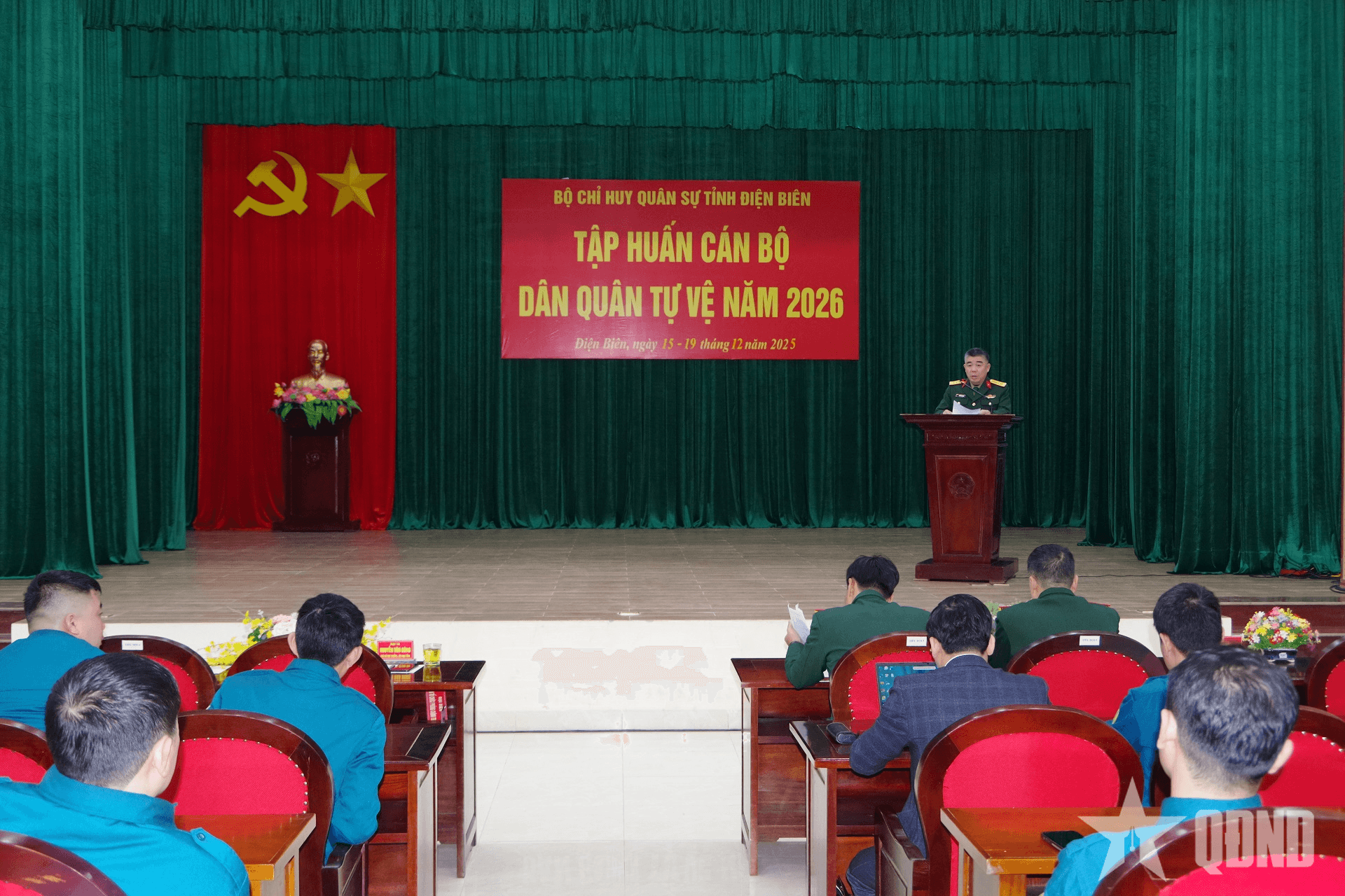 Bộ CHQS tỉnh Điện Biên tập huấn cán bộ dân quân tự vệ năm 2026