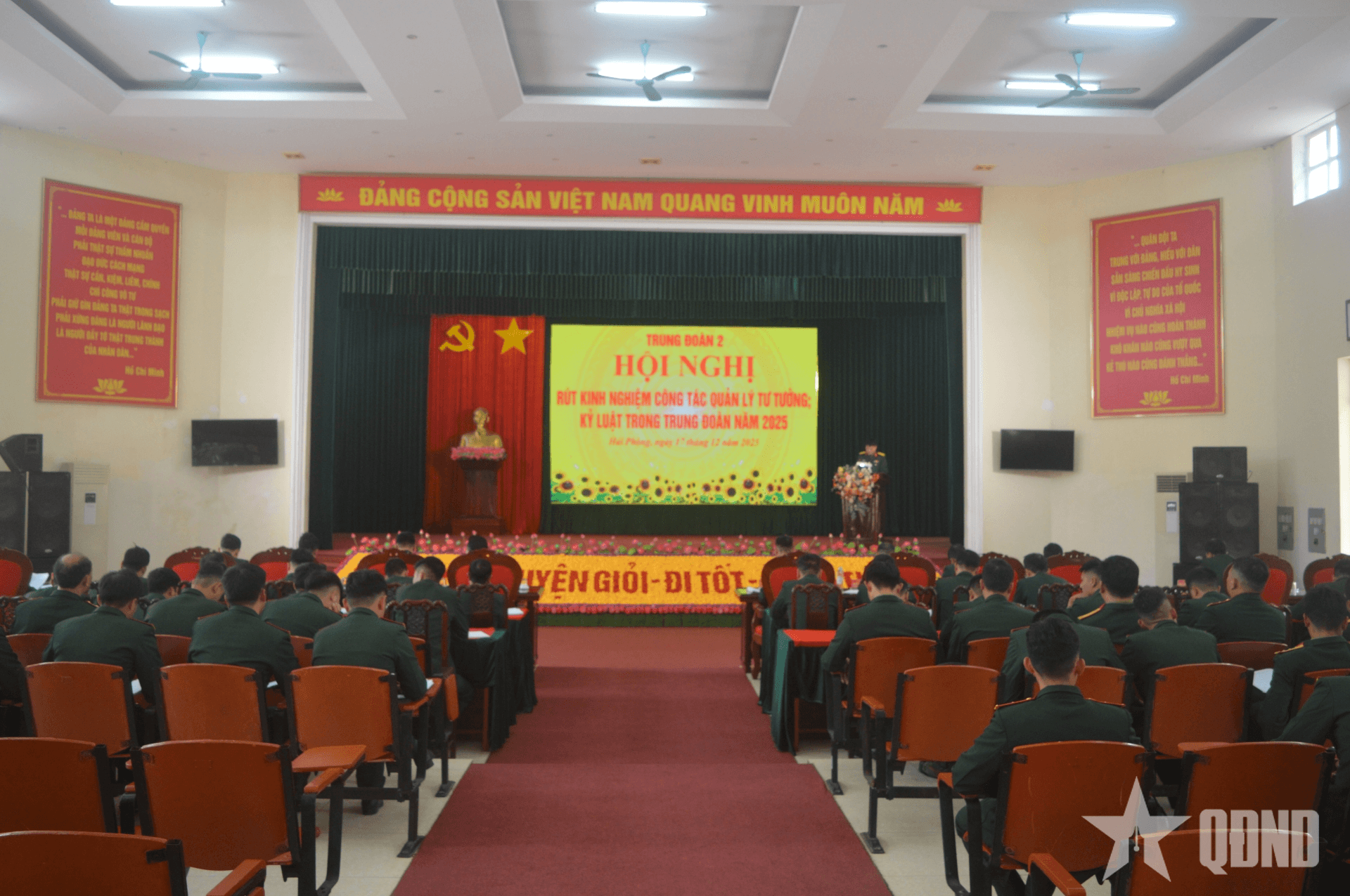 Trung đoàn 2 (Sư đoàn 395, Quân khu 3) rút kinh nghiệm công tác quản lý tư tưởng, kỷ luật năm 2025