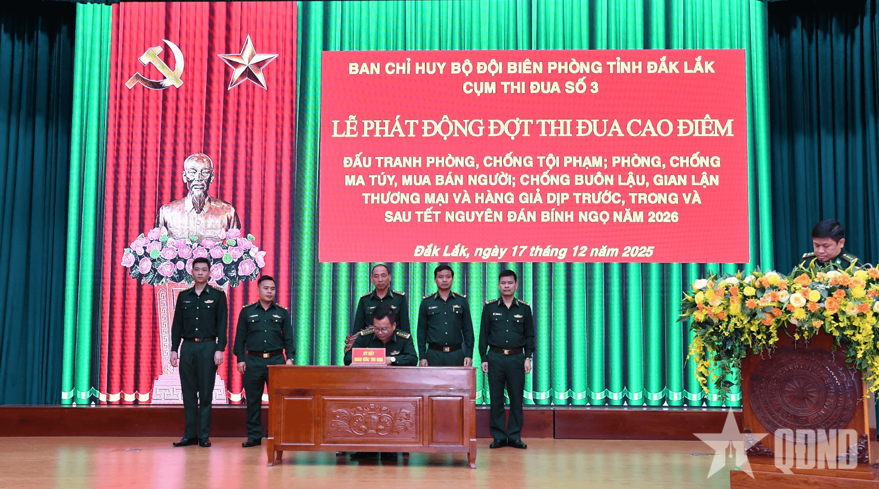 Bộ đội Biên phòng tỉnh Đắk Lắk: Phát động đợt thi đua cao điểm phòng, chống tội phạm