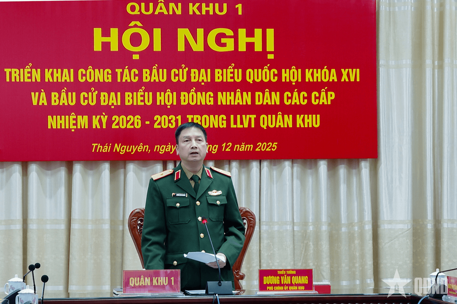 Quân khu 1 triển khai công tác bầu cử đại biểu Quốc hội và Hội đồng nhân dân các cấp