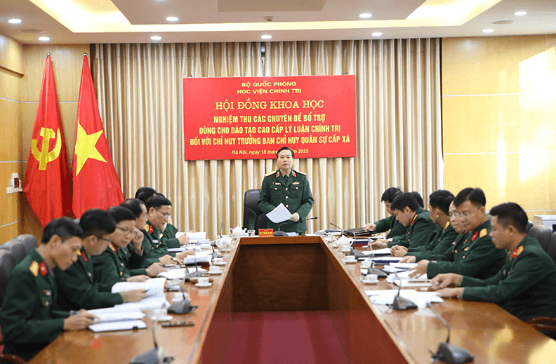 Học viện Chính trị họp nghiệm thu chuyên đề bổ trợ đào tạo cao cấp lý luận chính trị