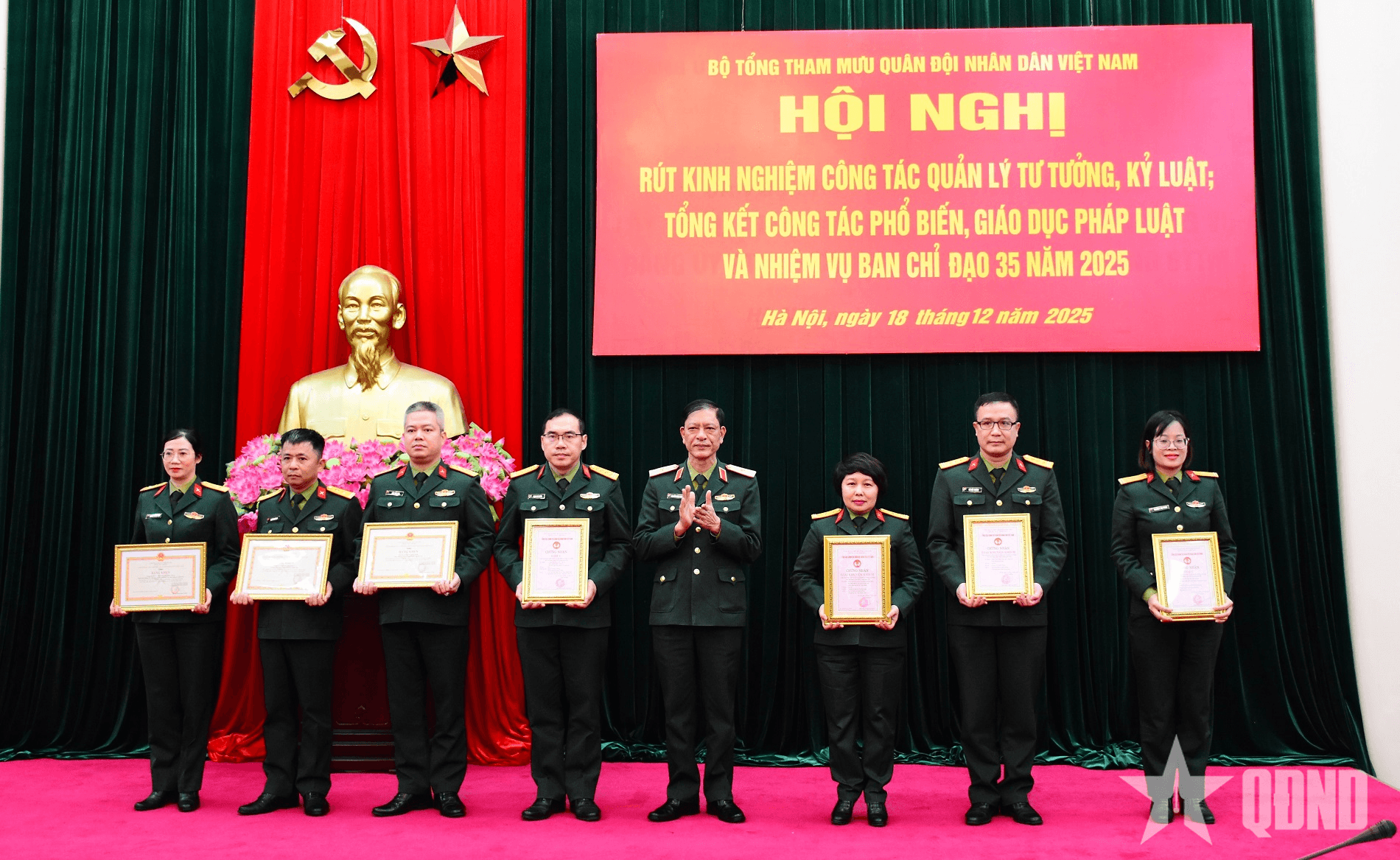 Bộ Tổng Tham mưu: Tiến hành tốt công tác quản lý tư tưởng, kỷ luật, giáo dục pháp luật và bảo vệ nền tảng tư tưởng của Đảng
