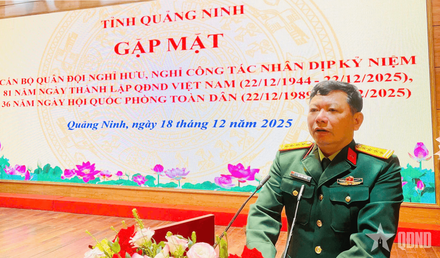 Quảng Ninh: Gặp mặt cán bộ Quân đội nghỉ hưu, nghỉ công tác trên địa bàn phòng thủ khu vực 5 - Quảng Yên
