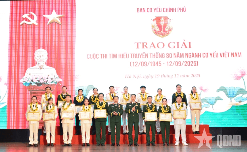 Ban Cơ yếu Chính phủ: Tuyên dương các tập thể, cá nhân tiêu biểu xuất sắc trong thực hiện nhiệm vụ năm 2025