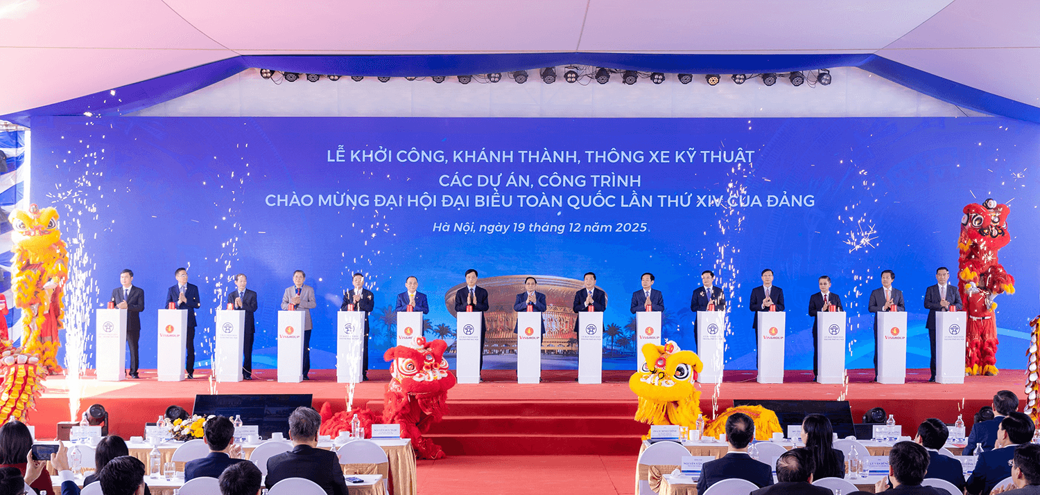 Vingroup đồng loạt khởi công, khai trương 11 công trình trọng điểm trên toàn quốc