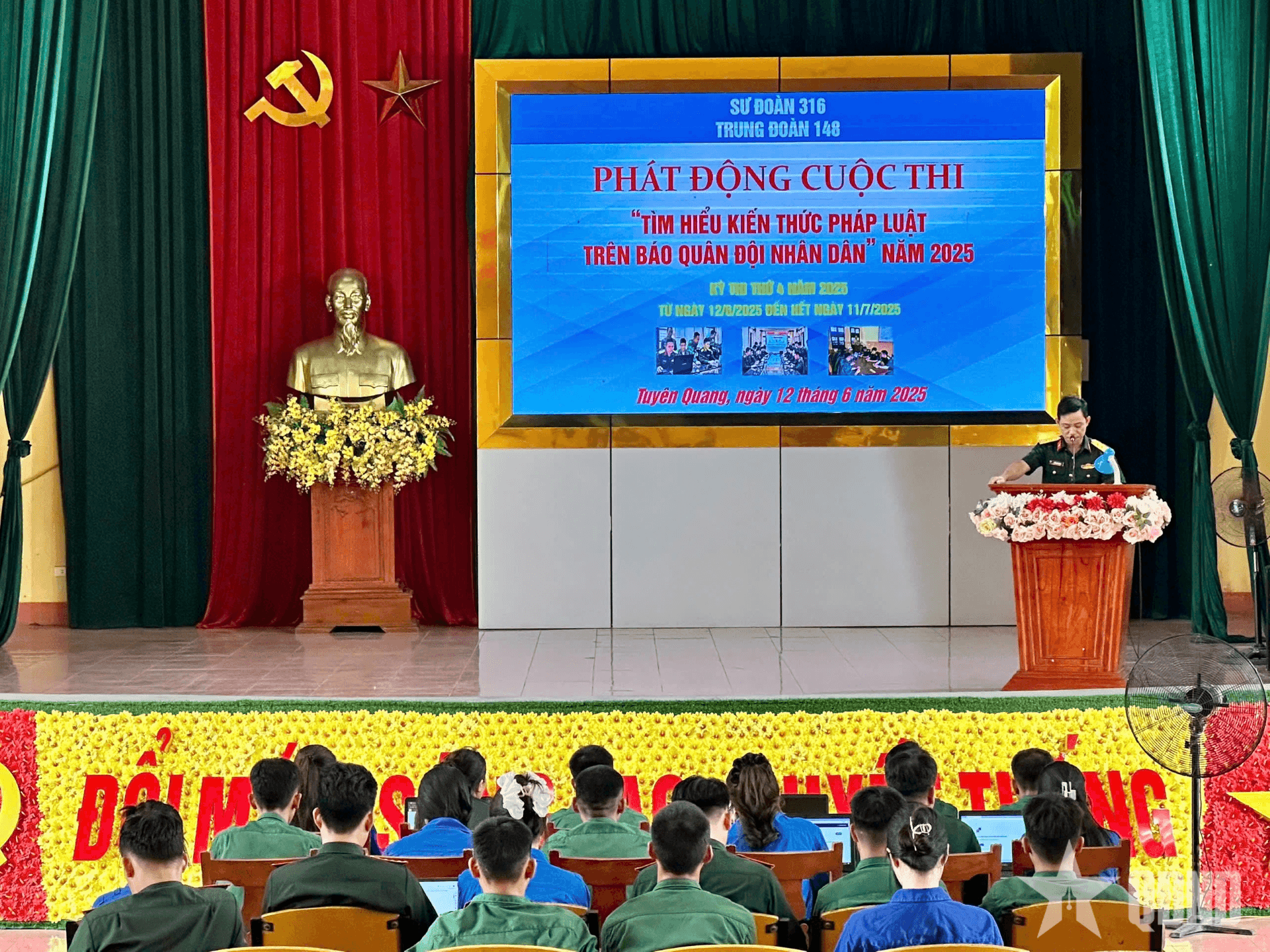 Sư đoàn 316 - điểm sáng trong tham gia Cuộc thi trực tuyến tìm hiểu kiến thức pháp luật